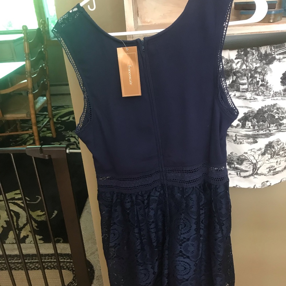 Navy blue lace dress